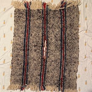 Handwoven Wool toddlers poncho with Fringe